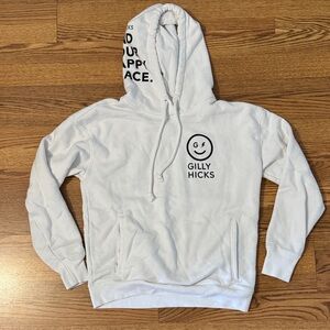 Gilly Hicks White Smiley Logo Hoodie